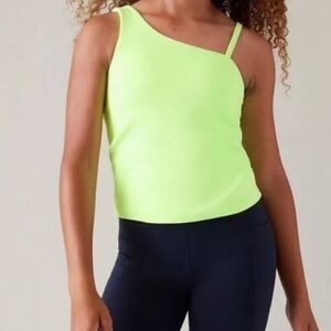 Athleta Girl Lime Green Stand Out Support Tank Top Size Large(12)